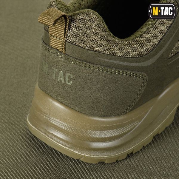 Вентильоване, тактичне мілітарі взуття на літо M-Tac IVA Lo "TF" (олива) Полегшені, армійські літні кросівки для військових M043 фото