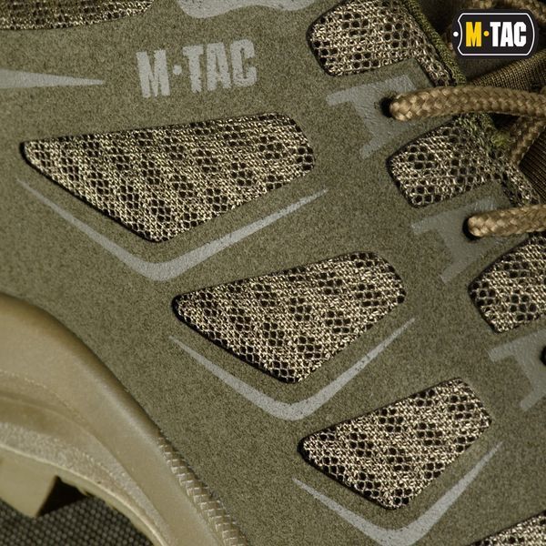 Вентильоване, тактичне мілітарі взуття на літо M-Tac IVA Lo "TF" (олива) Полегшені, армійські літні кросівки для військових M043 фото
