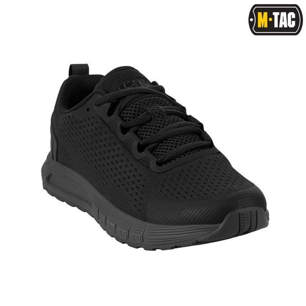 Вентильоване, військове взуття на літо ЗСУ M-TAC SUMMER PRO (black) полегшені, армійські кросівки мілітарі для спорту   M032 фото