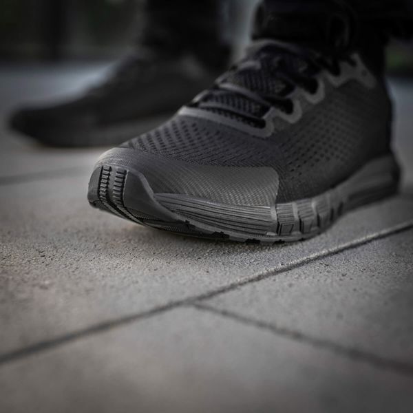 Вентильоване, військове взуття на літо ЗСУ M-TAC SUMMER PRO (black) полегшені, армійські кросівки мілітарі для спорту   M032 фото