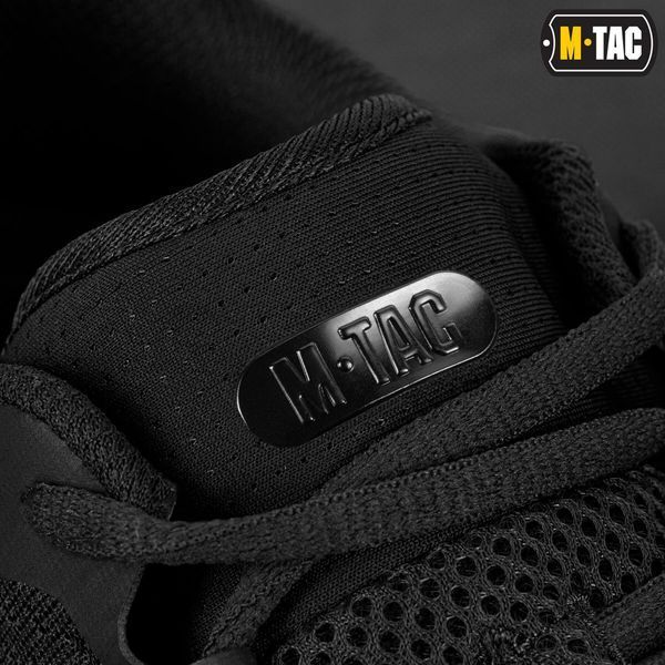 Вентильоване, військове взуття на літо ЗСУ M-TAC SUMMER PRO (black) полегшені, армійські кросівки мілітарі для спорту   M032 фото