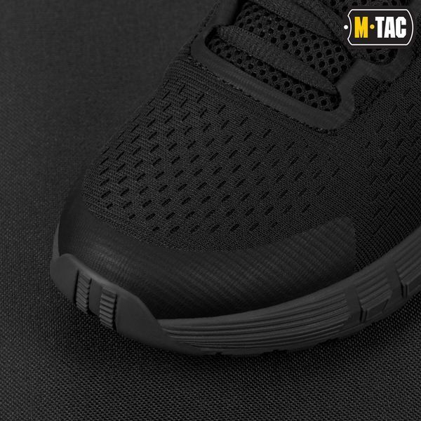 Вентильоване, військове взуття на літо ЗСУ M-TAC SUMMER PRO (black) полегшені, армійські кросівки мілітарі для спорту   M032 фото