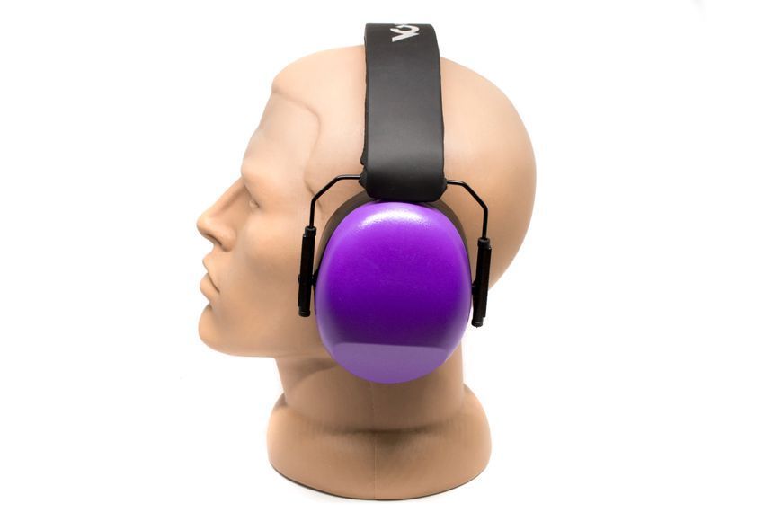 Навушники протишумні захисні Venture Gear VGPM8065C (захист слуху SNR 26 дБ, беруші в комплеті), фіолетові VG-MUF-PM8065C фото