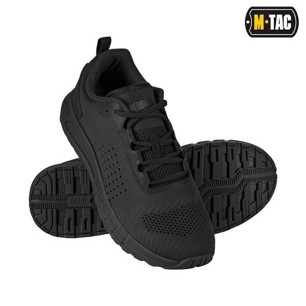 Літні, тактичні кросівки з вентильованою сіткою M-TAC SUMMER Light (black) полегшене військове взуття на літо для спорту   M021 фото