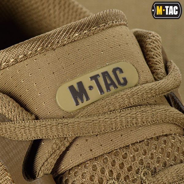 Вентильоване, військове взуття на літо ЗСУ M-TAC SUMMER PRO (coyote) полегшені, армійські кросівки мілітарі для спорту  M031 фото