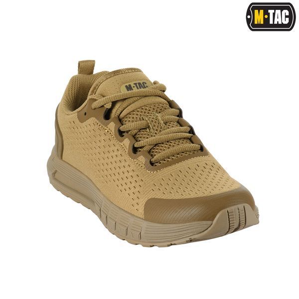 Вентильоване, військове взуття на літо ЗСУ M-TAC SUMMER PRO (coyote) полегшені, армійські кросівки мілітарі для спорту  M031 фото