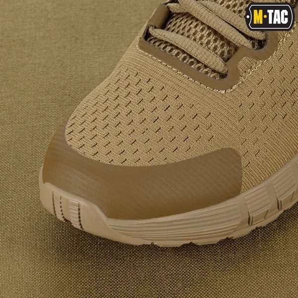 Вентильоване, військове взуття на літо ЗСУ M-TAC SUMMER PRO (coyote) полегшені, армійські кросівки мілітарі для спорту  M031 фото