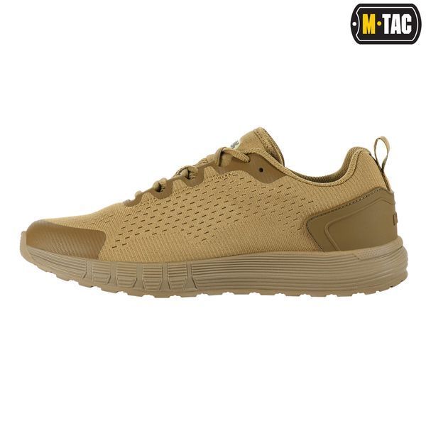 Вентильоване, військове взуття на літо ЗСУ M-TAC SUMMER PRO (coyote) полегшені, армійські кросівки мілітарі для спорту  M031 фото