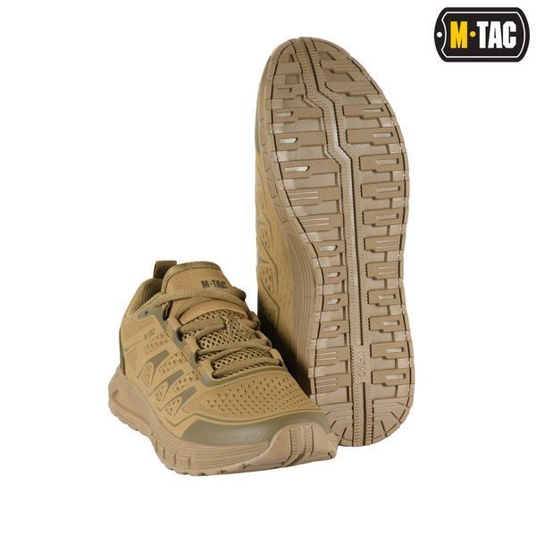 Тактичні літні кросівки мілітарі для спорту M-TAC SUMMER Sport (coyote) полегшене, вентильоване взуття на літо для військових  M013 фото
