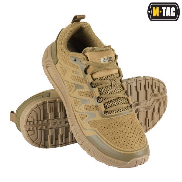 Тактичні літні кросівки мілітарі для спорту M-TAC SUMMER Sport (coyote) полегшене, вентильоване взуття на літо для військових  M013 фото