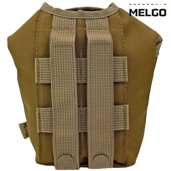 Комплект 3 в 1 (фляга пластикова, кухоль нержавіючий, чохол) MELGO MG_3pcs_FLG_POLY_COYOTE фото