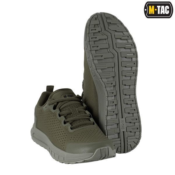 Вентильоване, військове взуття на літо ЗСУ M-TAC SUMMER PRO (olive)  полегшені, армійські кросівки мілітарі для спорту  M033 фото