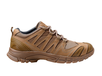 Військові міжсезонні кросівки на мембрані DIVISION GTX Lo (coyote) тактичне демісезонне взуття зі шкіри F-038 фото