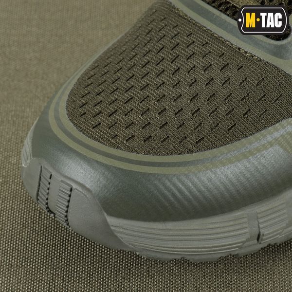 Тактичні літні кросівки мілітарі для спорту M-TAC SUMMER Sport (olive) полегшене, вентильоване взуття на літо для військових M011 фото