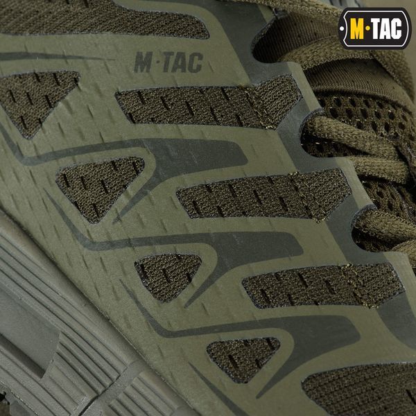 Тактичні літні кросівки мілітарі для спорту M-TAC SUMMER Sport (olive) полегшене, вентильоване взуття на літо для військових M011 фото