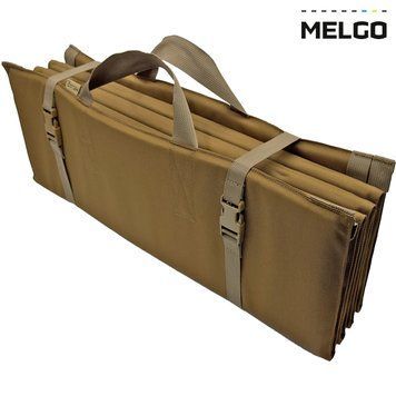 Тактичний розкладний каремат 67 см * 187 см * 12 мм на 8 секцій MELGO MG_KAREMAT_POLY_COYOTE фото