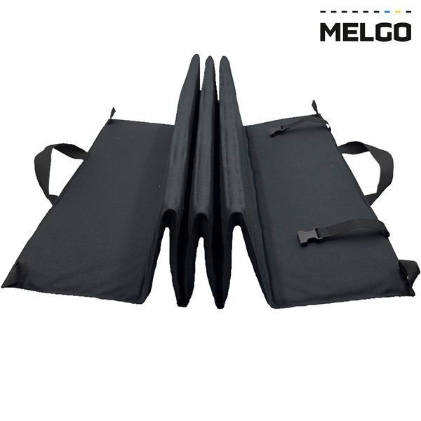 Тактичний розкладний каремат 67 см * 187 см * 12 мм на 8 секцій MELGO MG_KAREMAT_POLY_BLACK фото