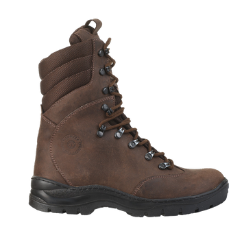 Берці зимові тактичні на мембрані OMEGA Stimul (dark brown) зимове тактичне спец взуття зі шкіри S-115з фото