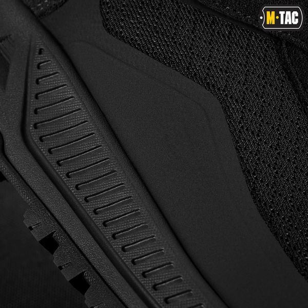 Вентильоване, тактичне мілітарі взуття на літо M-Tac кросівки Shooter (чорний) Полегшені, армійські літні кросівки для військових M051 фото