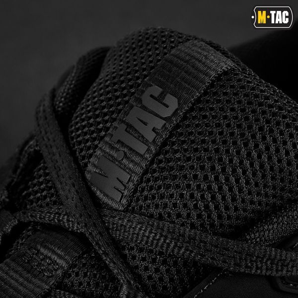 Вентильоване, тактичне мілітарі взуття на літо M-Tac кросівки Shooter (чорний) Полегшені, армійські літні кросівки для військових M051 фото