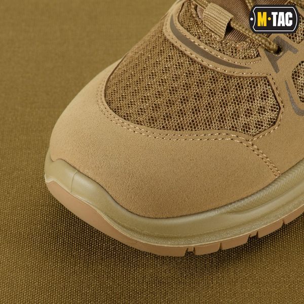 Вентильоване, тактичне мілітарі взуття на літо M-Tac IVA Lo "TF" (coyote) Полегшені, армійські літні кросівки для військових  M041 фото