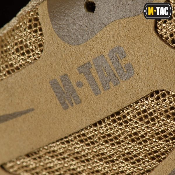 Вентильоване, тактичне мілітарі взуття на літо M-Tac IVA Lo "TF" (coyote) Полегшені, армійські літні кросівки для військових  M041 фото
