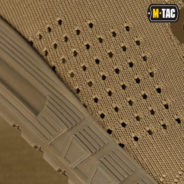 Літні, тактичні кросівки з вентильованою сіткою M-TAC SUMMER Light (coyote) полегшене військове взуття на літо для спорту   M023 фото