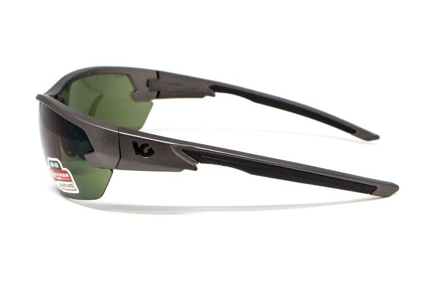 Захисні окуляри Venture Gear Tactical Semtex 2.0 Gun Metal (forest gray) Anti-Fog, чорно-зелені в оправі кольору "темний металік" VG-SEMGM-FGR1 фото