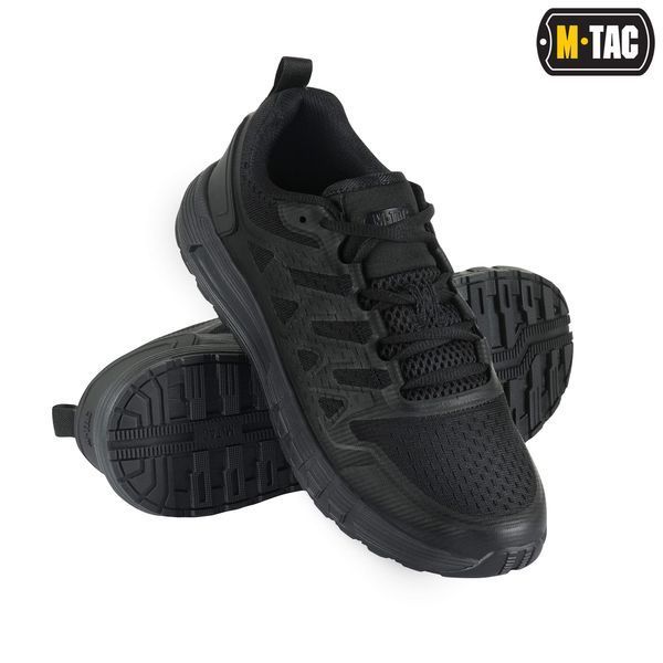 Тактичні літні кросівки мілітарі для спорту M-TAC SUMMER Sport (black) полегшене, вентильоване взуття на літо для військових  M012 фото