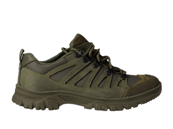 Тактичні демісезонні кросівки на мембрані TELEMARK GTX Lo (olive) військове міжсезонне взуття зі шкіри F-042 фото