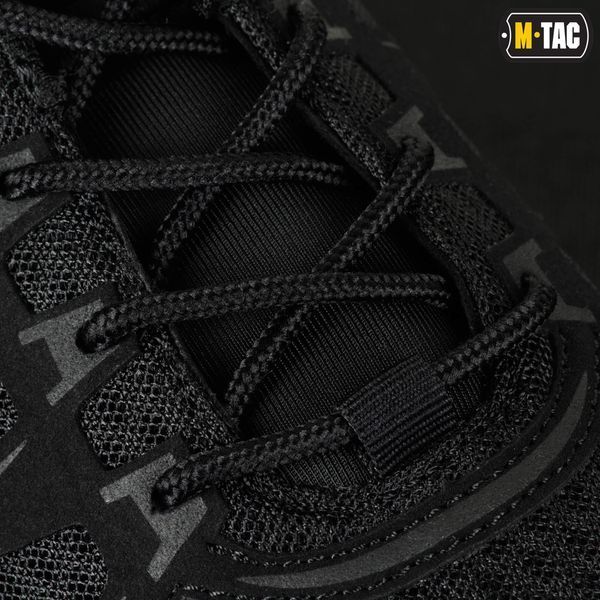 Вентильоване, тактичне мілітарі взуття на літо M-Tac IVA Lo "TF" (чорні) Полегшені, армійські літні кросівки для військових M041 фото