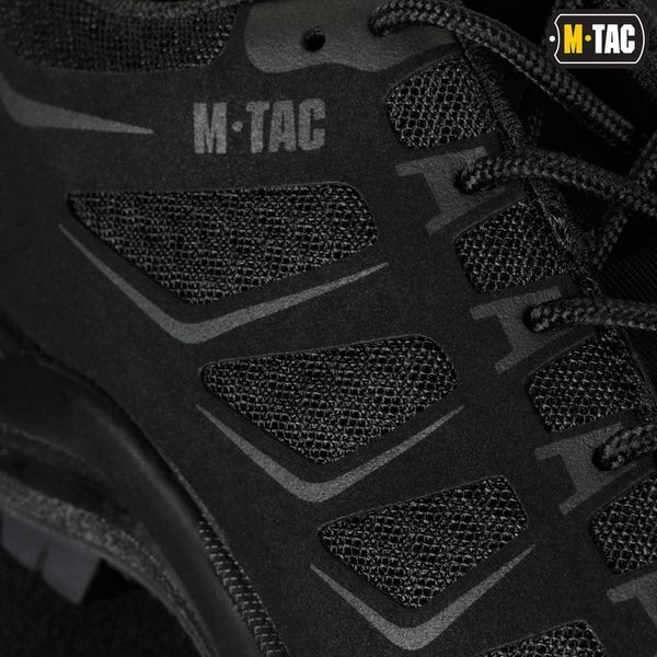 Вентильоване, тактичне мілітарі взуття на літо M-Tac IVA Lo "TF" (чорні) Полегшені, армійські літні кросівки для військових M041 фото