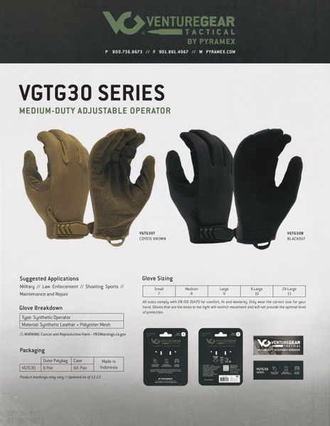 Тактичні рукавиці Venture Gear Tactical VGTG30 Medium-Duty Operator, пісочні VGTG30T фото